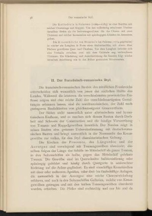 II. Der französisch-romanische Styl.