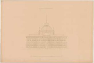 Thiersch, Friedrich von; München; Justizpalast - Westfassade (Ansicht)