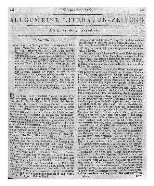 Phaedrus: Phaedri fabulae selectae : mit Anm. u. einem vollst. Wortreg. f. Schulen. - Berlin : Petit & Schöne, 1788