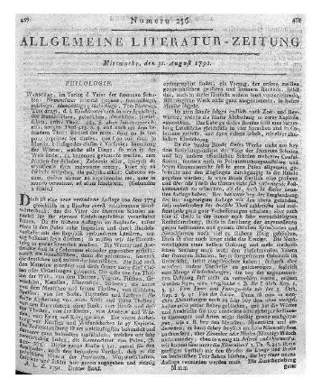 Phaedrus: Phaedri fabulae selectae : mit Anm. u. einem vollst. Wortreg. f. Schulen. - Berlin : Petit & Schöne, 1788