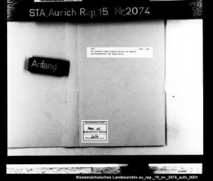 Der Kaufmann Johann Diedrich Müller als Senator und Bürgermeister der Stadt Aurich