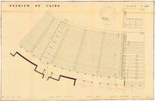 Sportfield Kairo Main Stadium: Grundriss Lower Circle, Sector N 4, 1:100