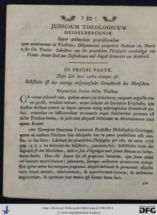Judicium Theologicum Heidelbergense.