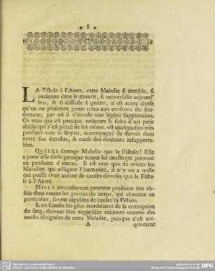 [Définition de la Fistule]
