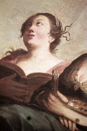 Detail: Personifikation der Poesie