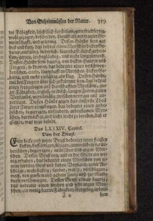Das LXXXIV. Capitel. Von der Brust.