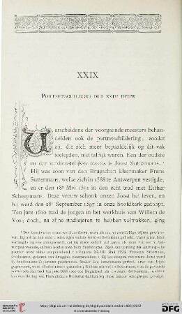 XXIX. Portretschilders der XVIIe EEUW