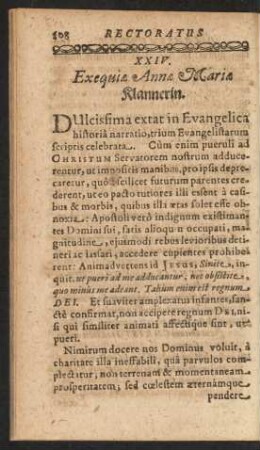 XXIV. Exequiae Annae Mariae Klannerin.