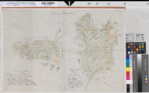 Ostbarthausen (Borgholzhausen) Teilung der Salzenteichsheide, der Ostbarthauser Mark und der Tielheide 1783 o.M. 45 x 66 kol. Zeichnung Reinhold Spez.Verz. Markenkarten X Nr. 27
