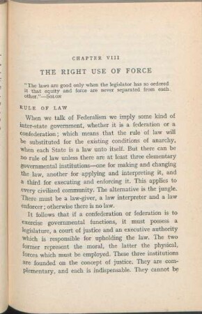 Chapter VIII. The Right Use Of Force