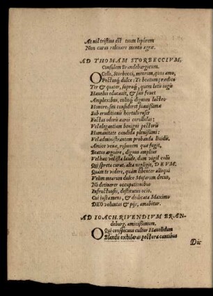 Ad Ioach. Rivendium Brandeburg. ...