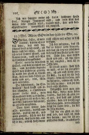 33.) Mel. Allein Gott in der Höh sey Ehr, etc.