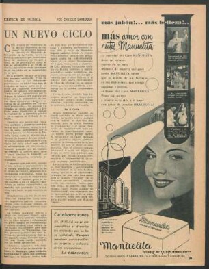 Un nuevo ciclo : Crítica de música