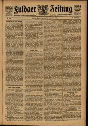 Ausgabe vom Donnerstag, den 14. September 1905.