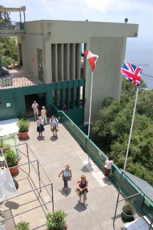 Bergstation der Seilbahn zum "Upper Rock"