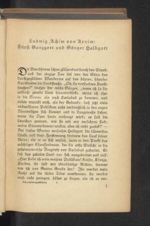 Fürst Ganzgott und Sänger Halbgott