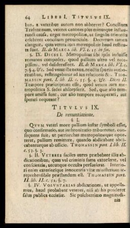 Titulus IX. De renuntiatione.