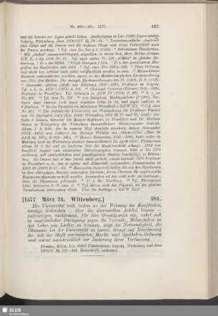381. [1577, März 24. Wittenberg]