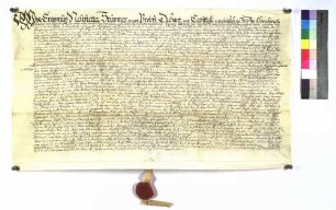 Comburg'scher Lehenbrief über Bartenau.