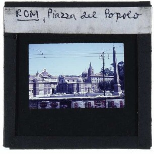 Rom, Piazza del Popolo,Rom, Obelisco Flaminio,Rom, S. Maria del Popolo