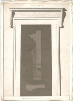 ohne Verfasserangabe; Cori (Italien); Herkules Tempel - Portal mit Inschrift