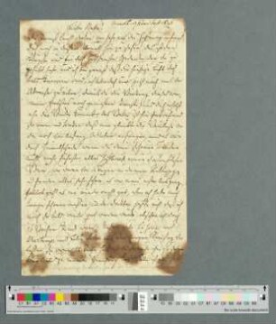 Brief von Jenny von Laßberg, Meersburg 11.09.1846
