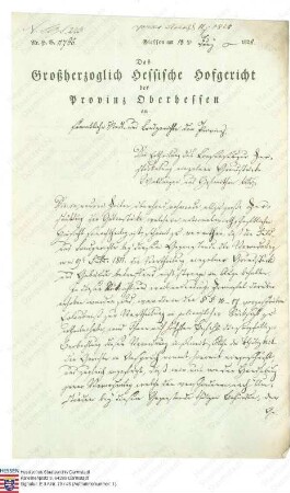 Ausschreiben: Die Paragrafen 10 bis 17 der Verordnung vom 9. Februar 1811 sind in Zukunft bei der Konsenserteilung zur Zerstückelung einzelner Grundstücke, Waldungen und Hofreiten strenger und gewissenhafter zu handhaben