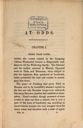 At Odds : a Novel, 2