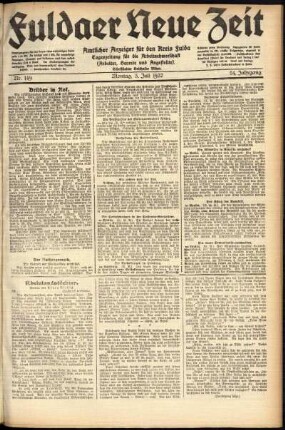 Ausgabe vom Montag, den 03. Juli 1922.