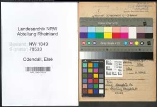 Entnazifizierung Else Odendall , geb. 09.04.1898 (Mitinhaberin)
