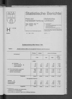 Straßenverkehrsunfälle Februar 1990 : Lfd. Nr. 9