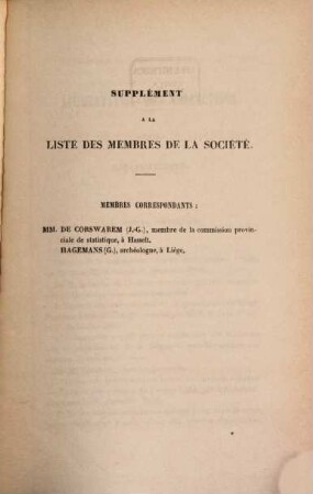 Bulletin de la Société Scientifique et Littéraire du Limbourg. 3, 3. 1856
