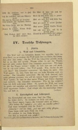 IV. Deutsche Dichtungen