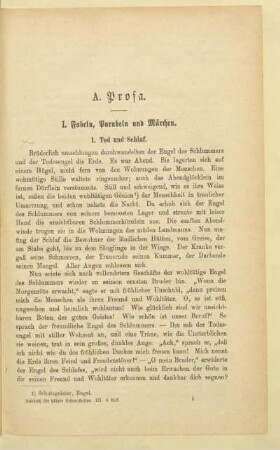 I. Fabeln, Parabeln und Märchen
