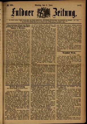 Ausgabe vom Montag, den 06. Juni 1887.