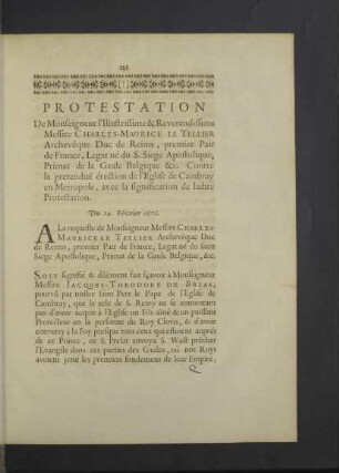 Protestation