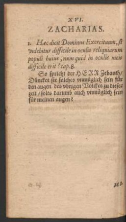 XVI. Zacharias.