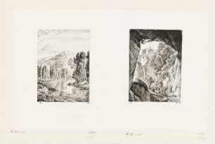 Landschaft mit Staffage, Blatt 7 der Folge "Paysages avec animaux"