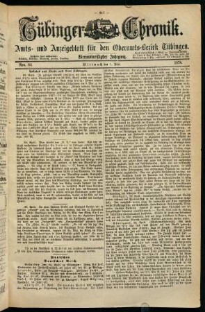 347-364, 1. Mai (Nro. 84) - 5. Mai (Nro. 87)
