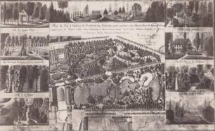Schloß und Schloßgarten. Zeichnung von Ingeneur und Architekt Kurten 1810