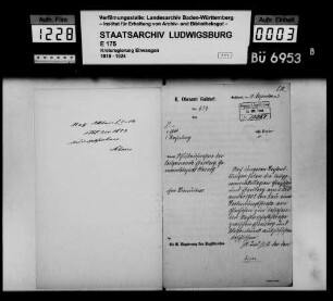 Schuldenwesen der Teilgemeinde Ebersberg, Gemeindebezirk Oberrot