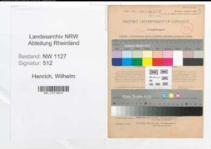 Entnazifizierung Wilhelm Henrich , geb. 12.08.1893 (Architekt)