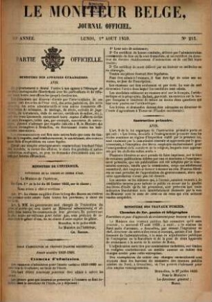 Moniteur belge : journal officiel = Belgisch staatsblad. 1859,8 = Jg. 29