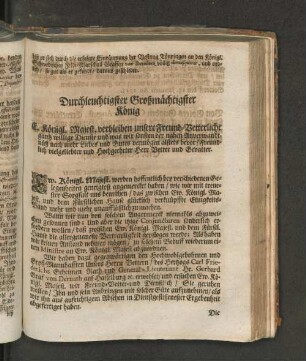 Durchleuchtigster Großmächtigster König