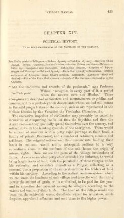 Chapter XIV. Political history