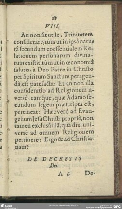 De Decretis Dei