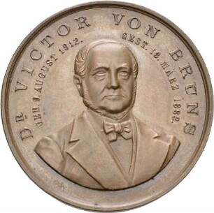 Medaille auf Victor von Bruns