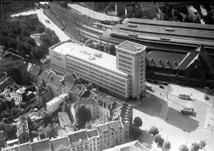 Aachen, Hochhaus "Haus Grenzwacht" am Hauptbahnhof