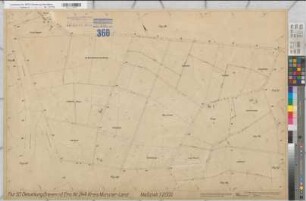St. Mauritz (Münster), Umlegung St. Mauritz-Gelmer, Zuteilungskarte Greven r.d.Ems Flur 50