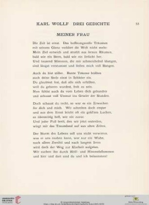 3: Drei Gedichte